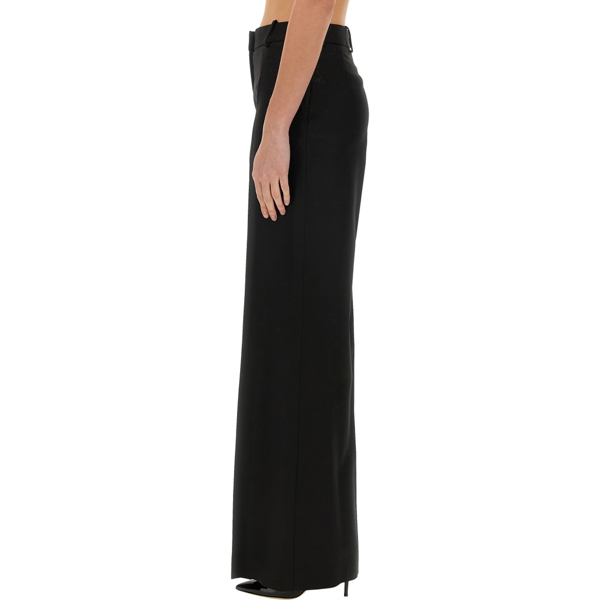 WIDE GABARDINE PANTS