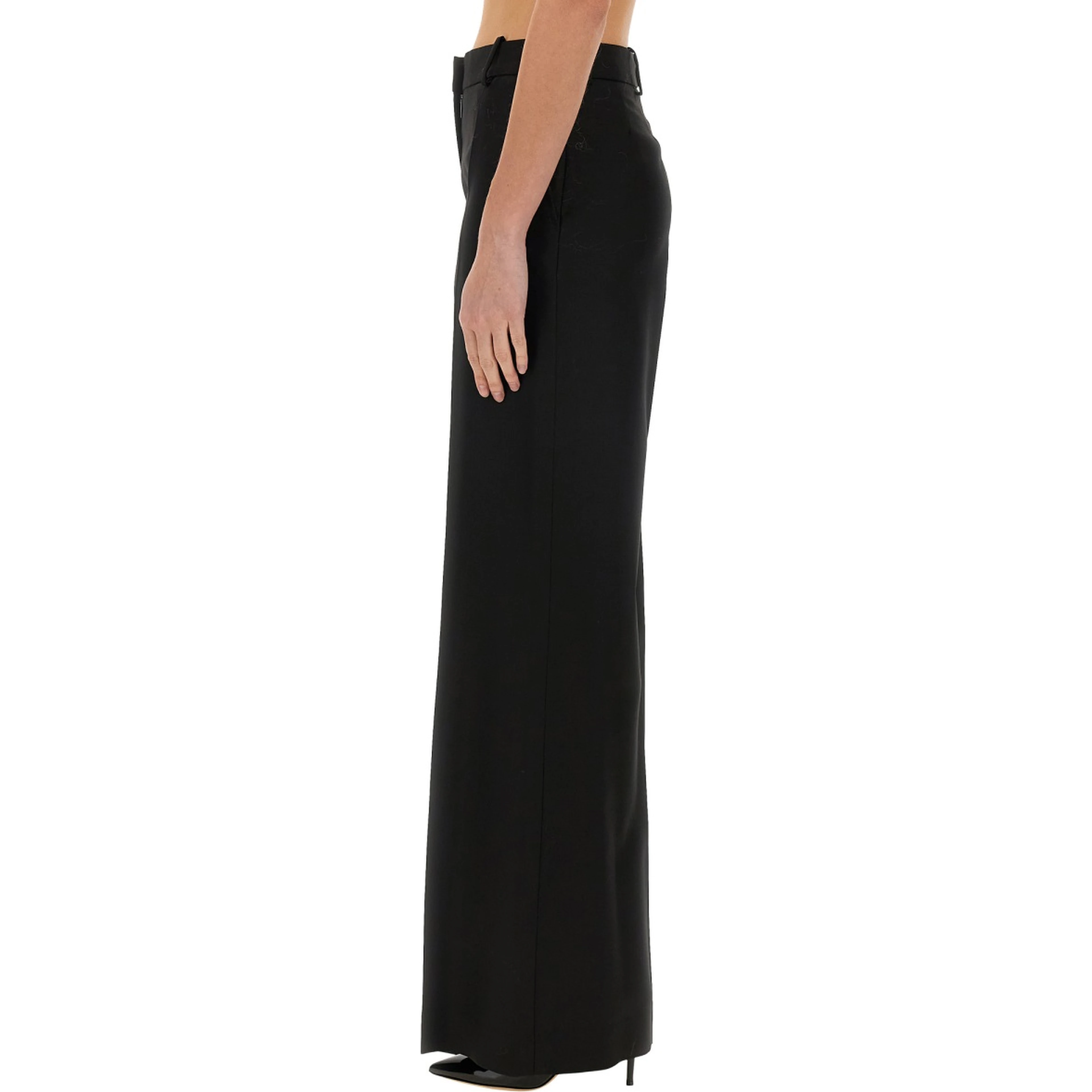 WIDE GABARDINE PANTS