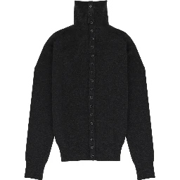 HIGH COLLAR CARDIGAN