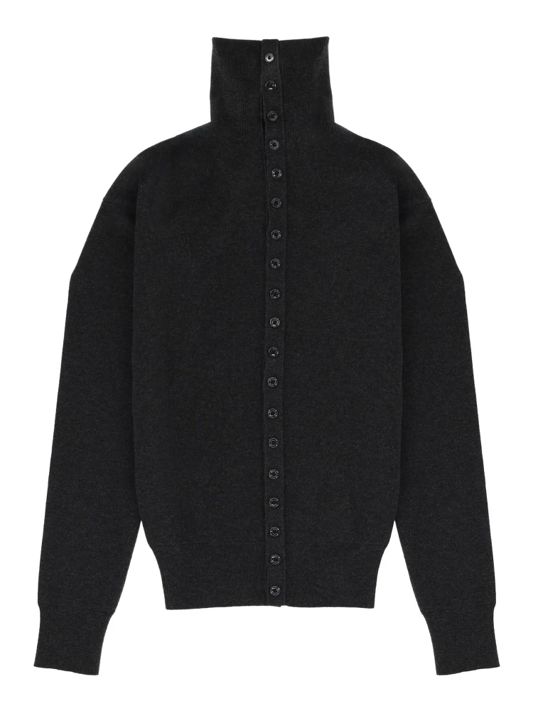 HIGH COLLAR CARDIGAN