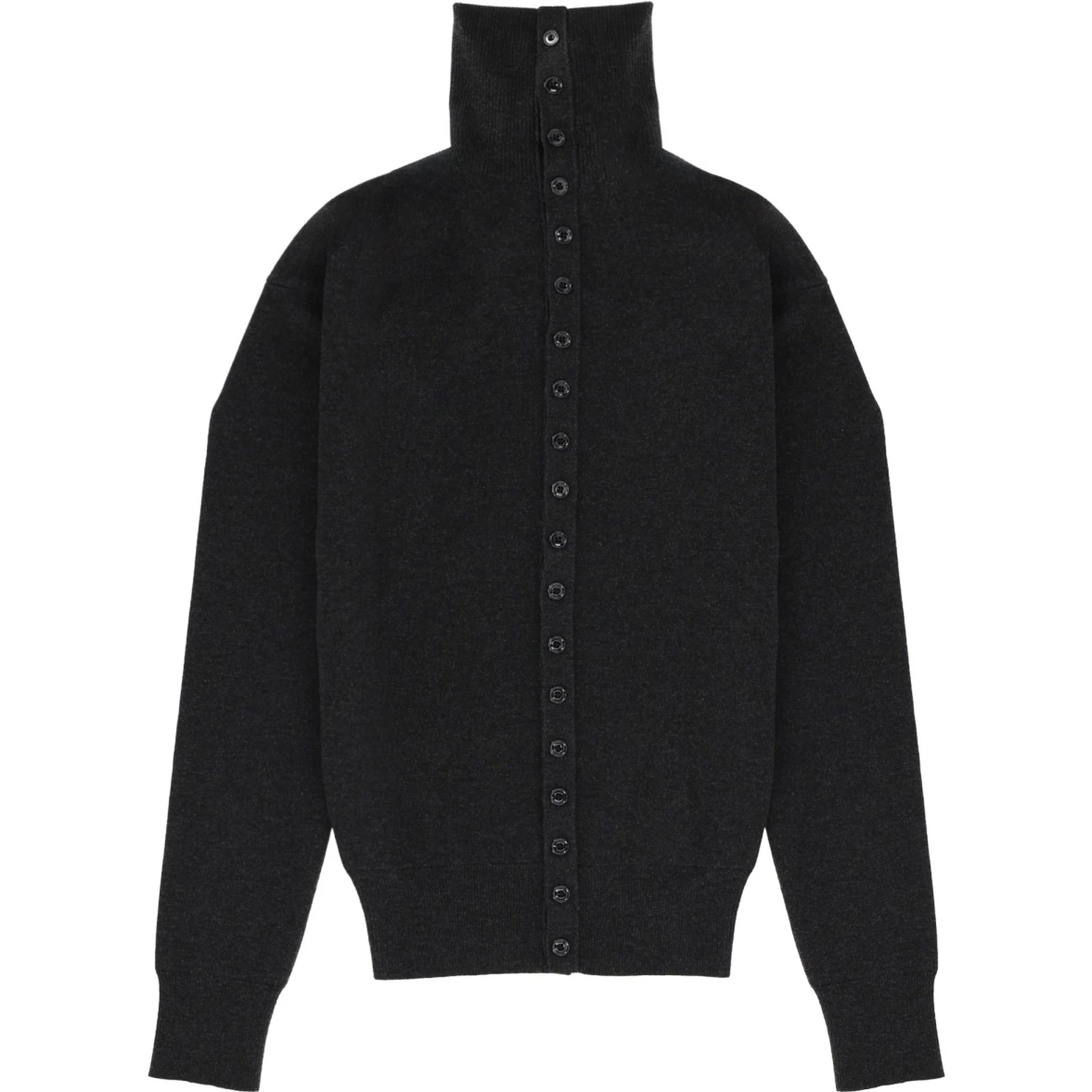 HIGH COLLAR CARDIGAN