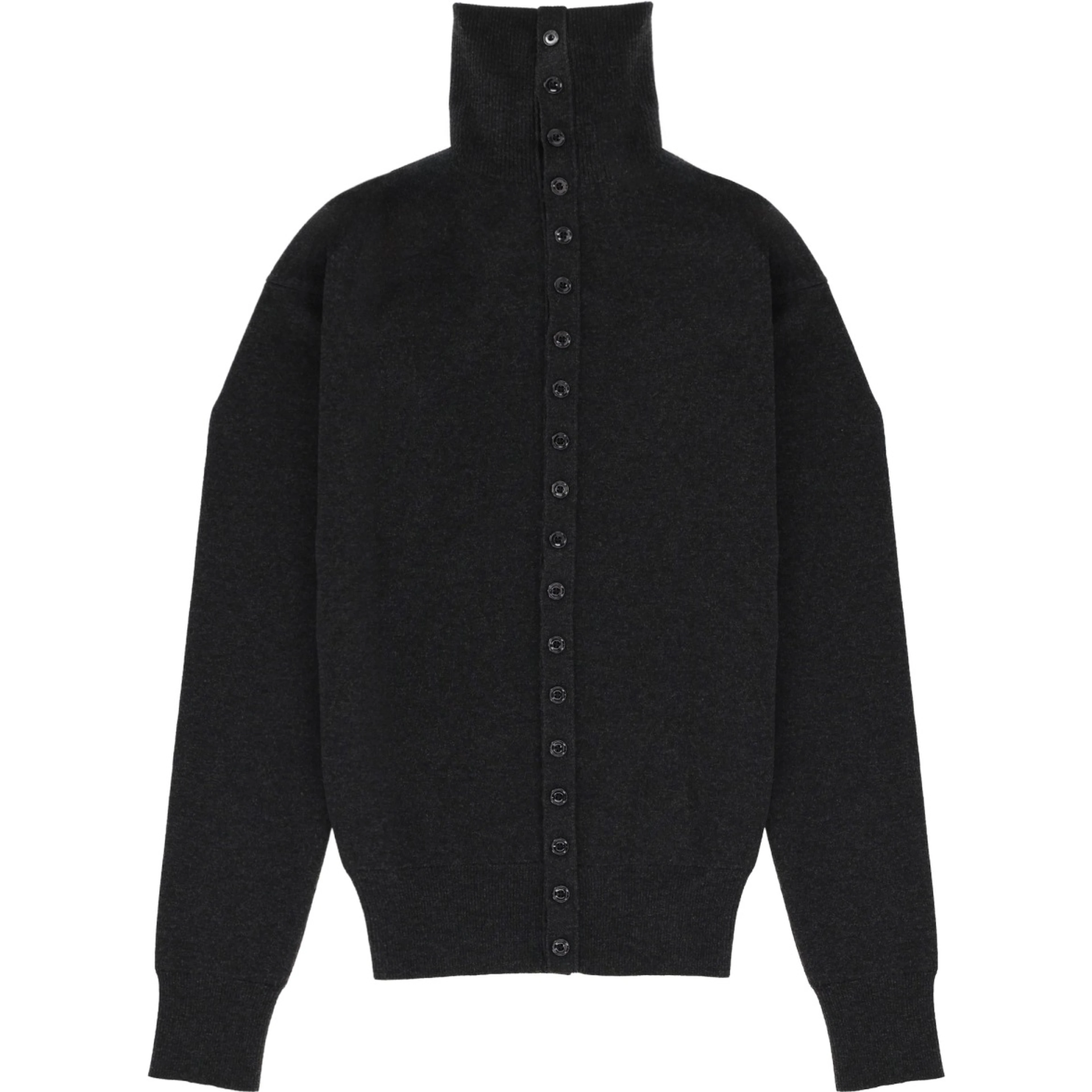 HIGH COLLAR CARDIGAN