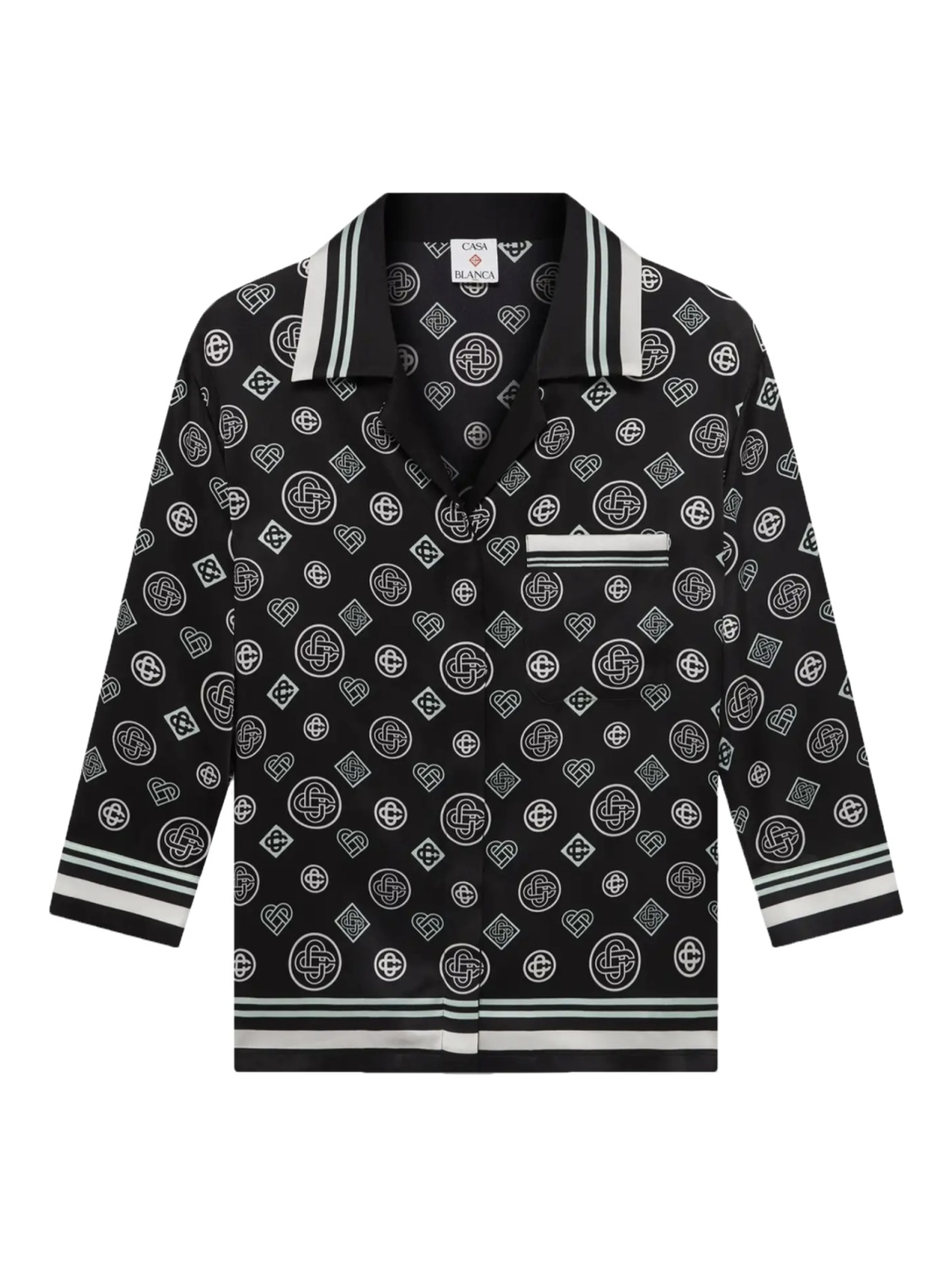 "MONOGRAM" PAJAMA SHIRT