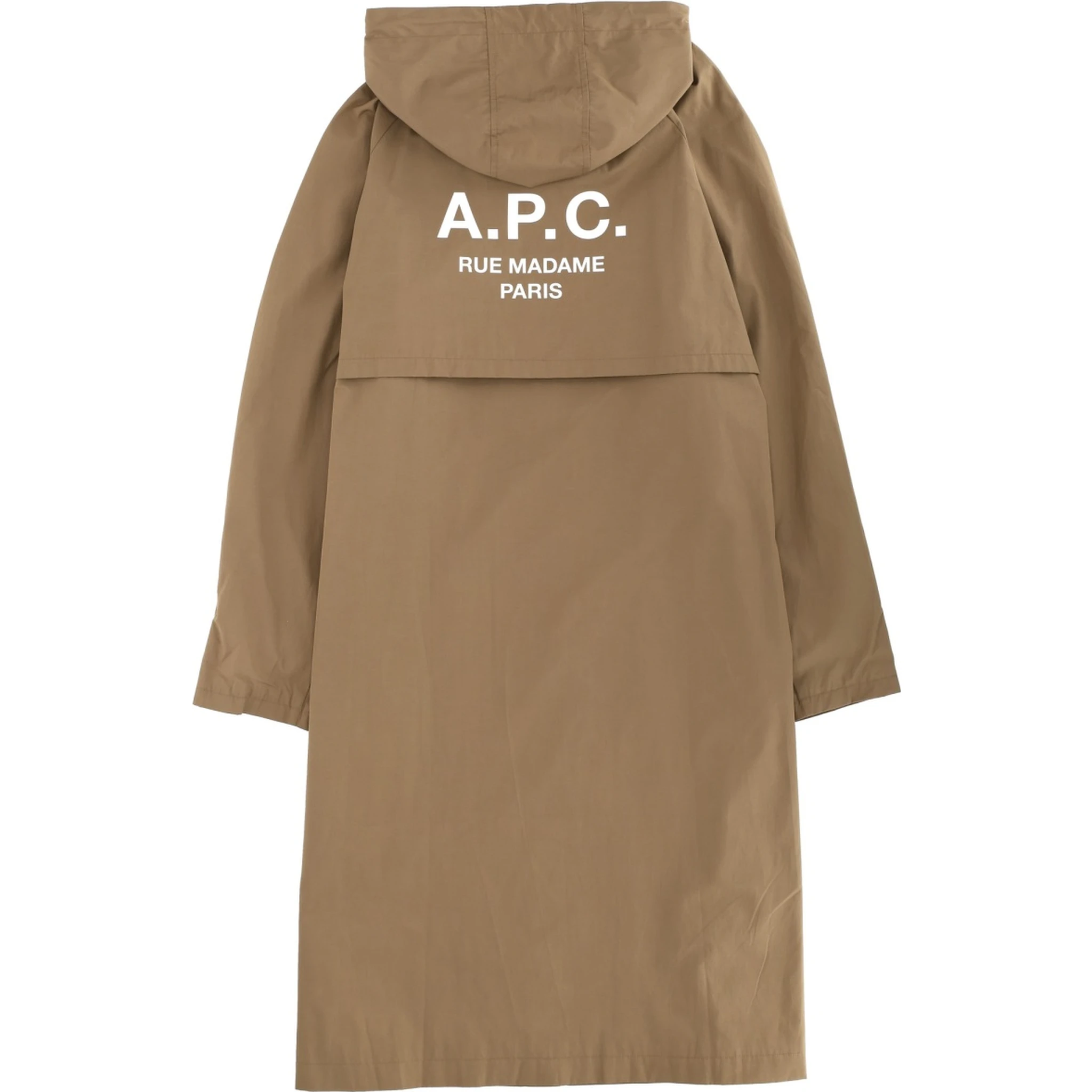 معطف واقٍ من المطر بغطاء رأس