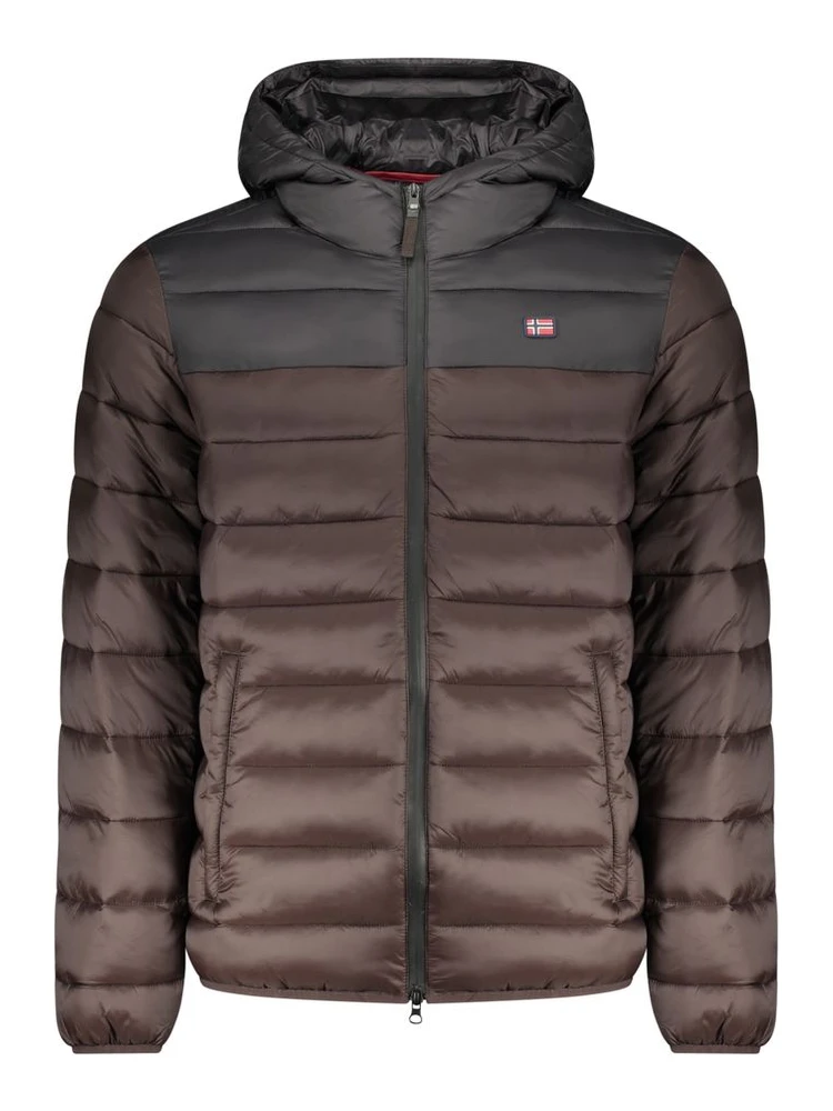 Marrone Poliammide Men's Jacket