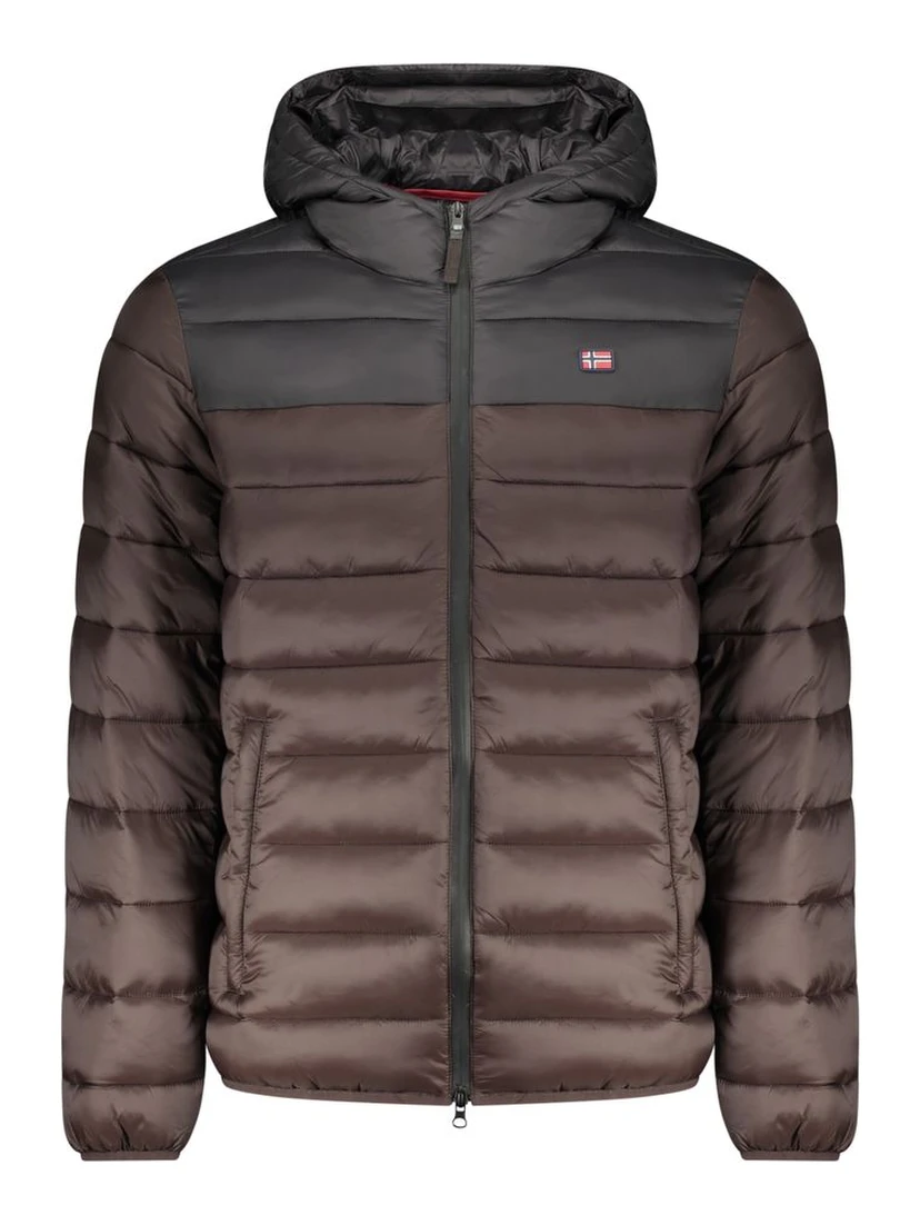 Marrone Poliammide Men's Jacket