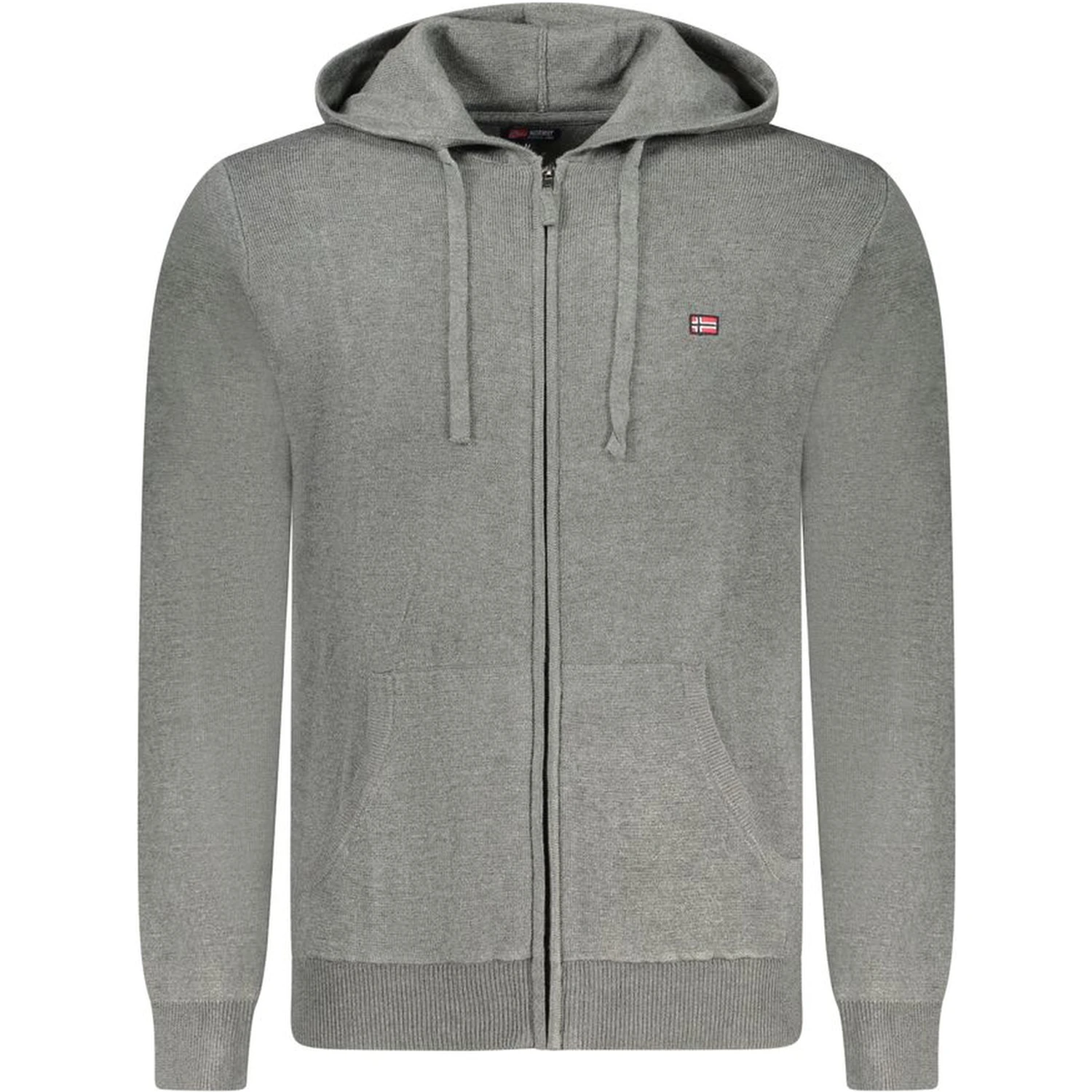 Grigio Poliammide Mens Cardigan