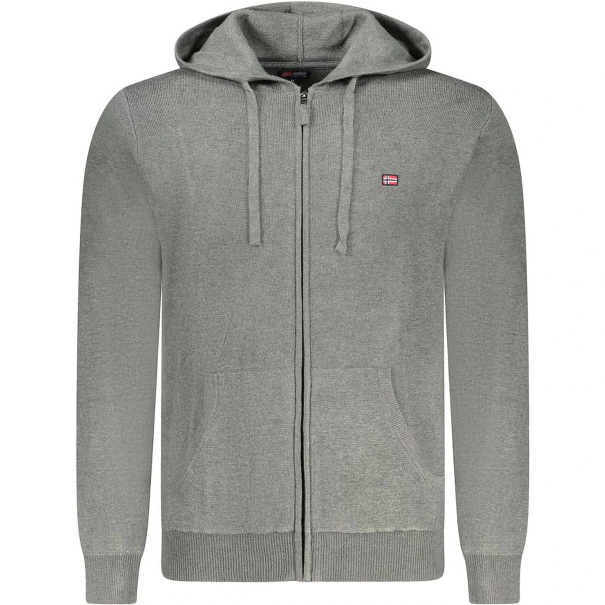 Grigio Poliammide Mens Cardigan