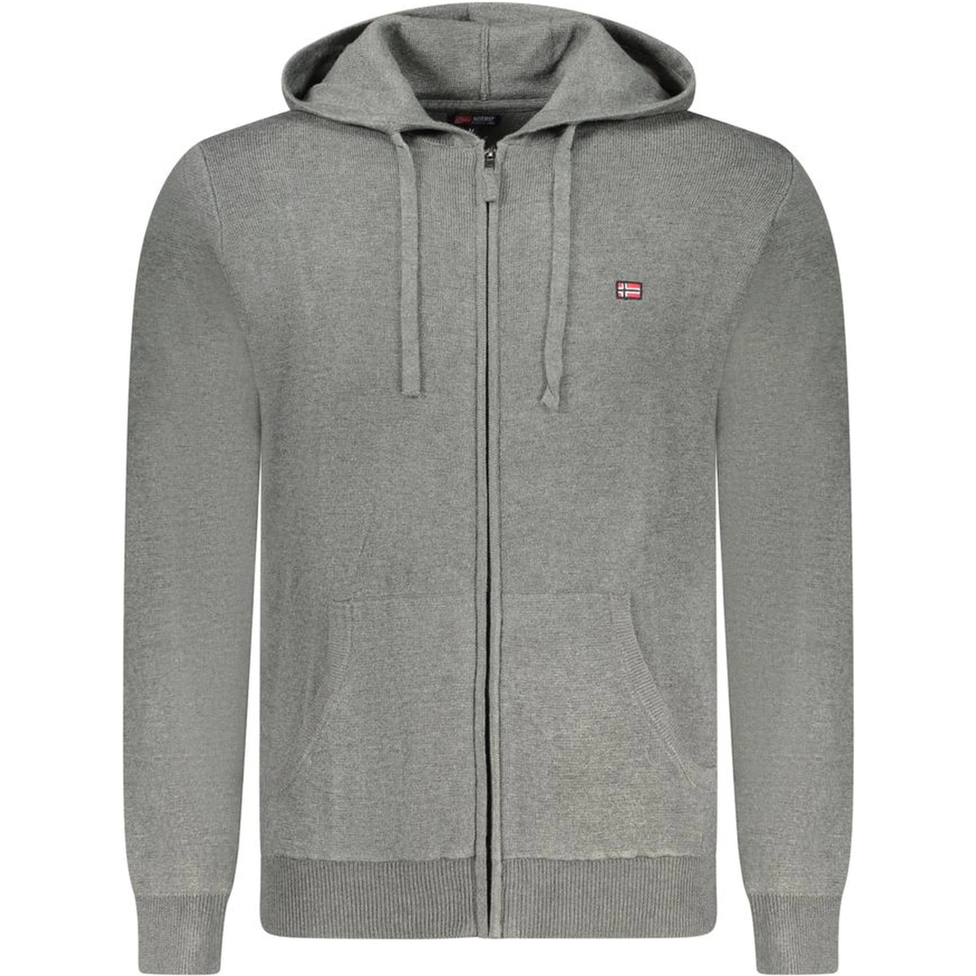Grigio Poliammide Mens Cardigan