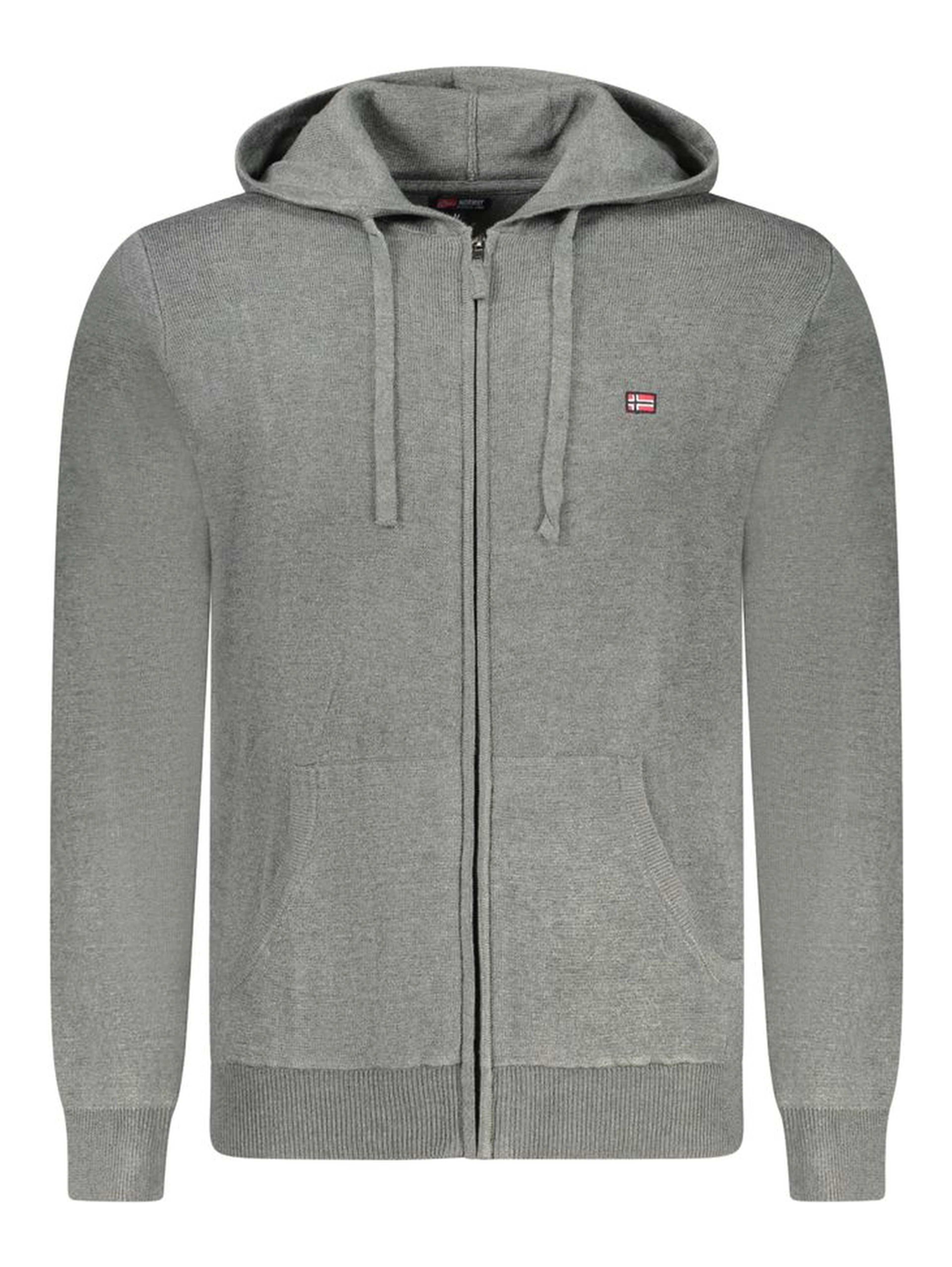 Grigio Poliammide Mens Cardigan
