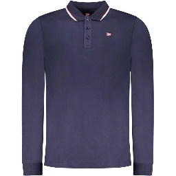 Blu Cotton Mens Polo Shirt