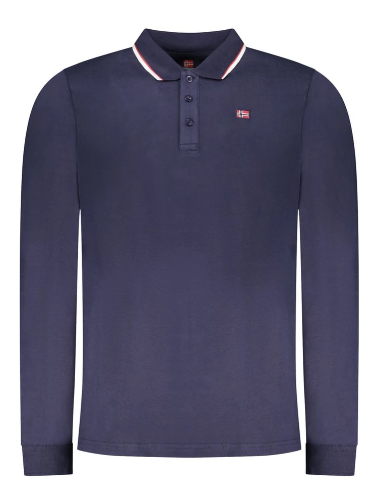 Blu Cotton Mens Polo Shirt