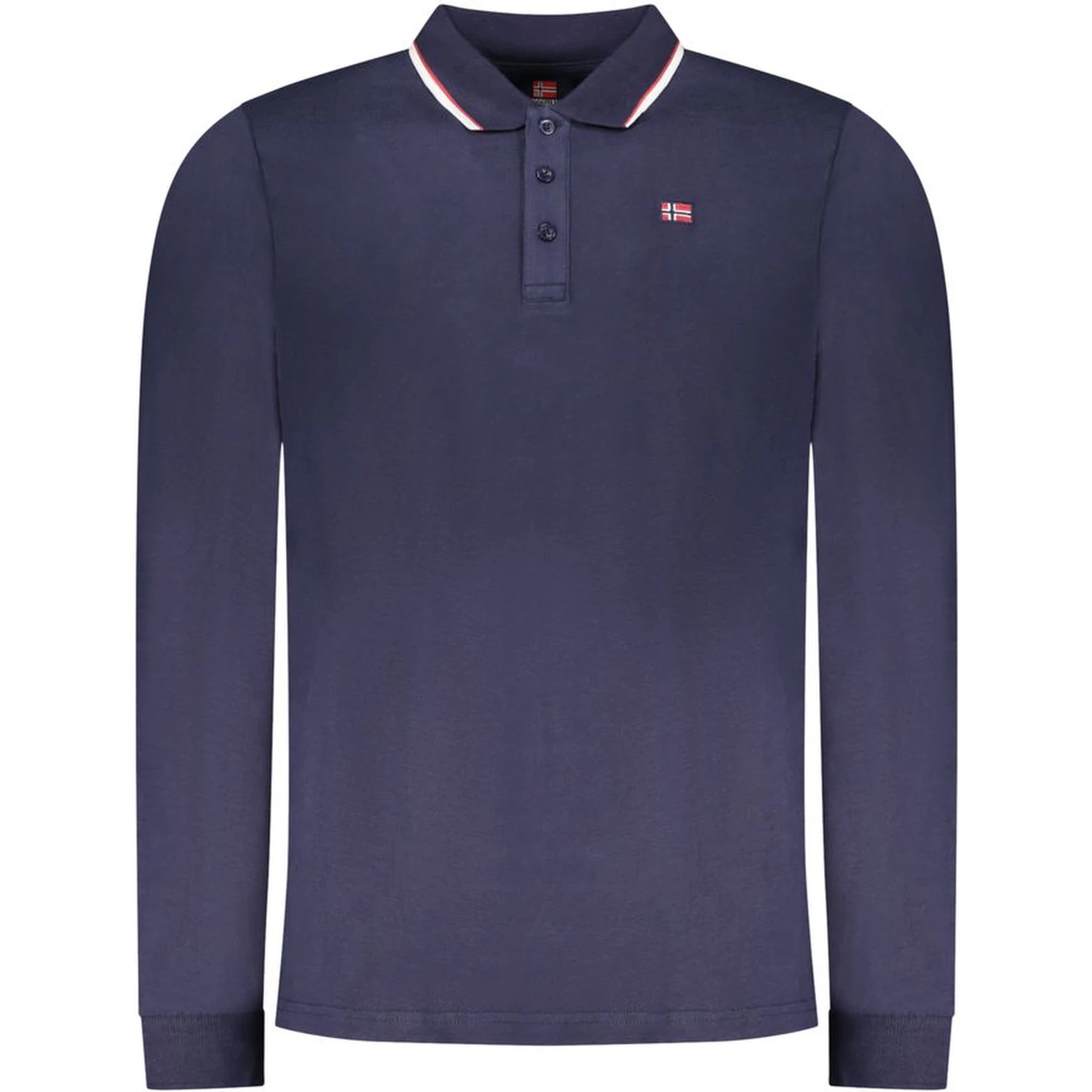 Blu Cotton Mens Polo Shirt