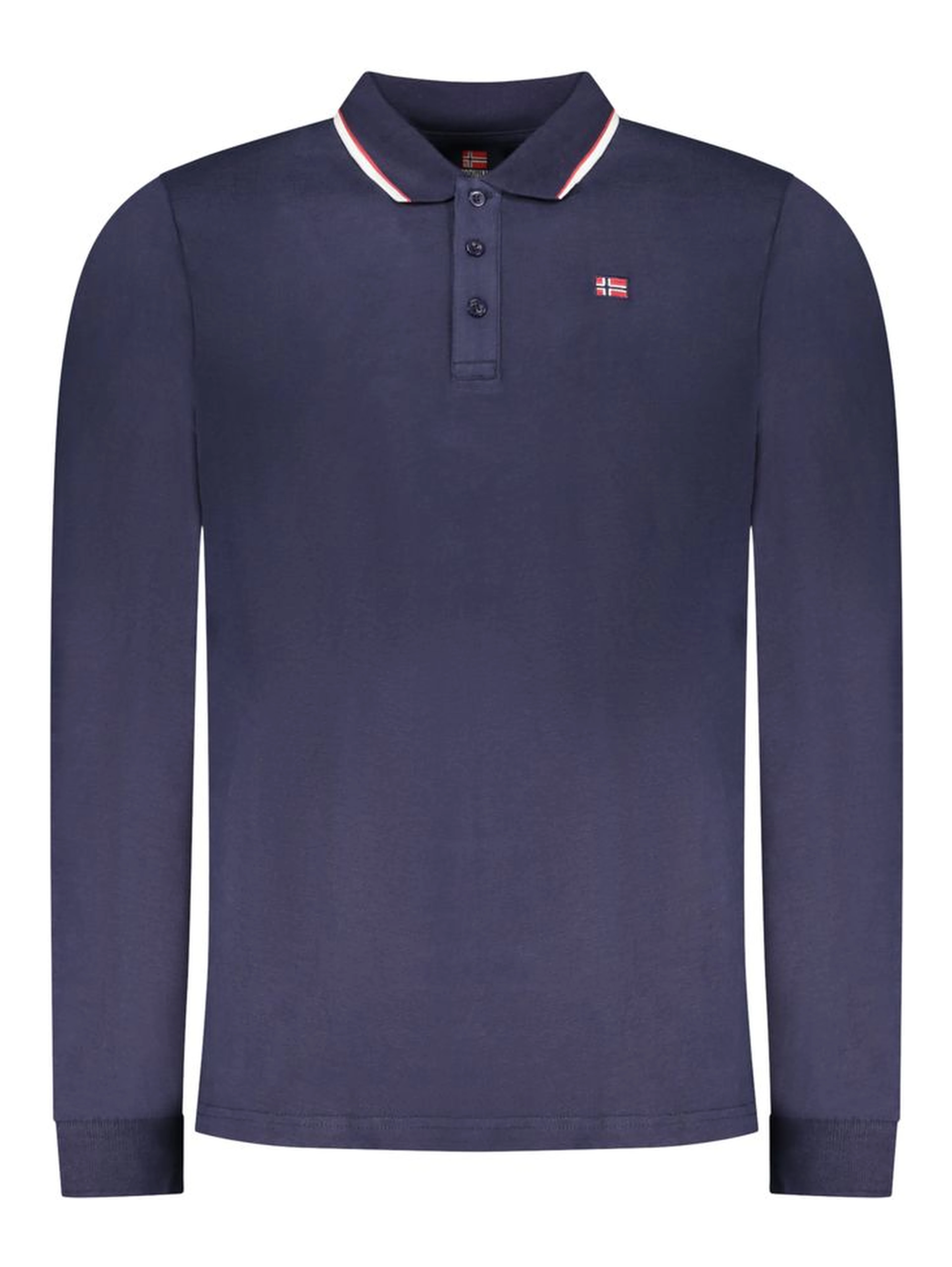 Blu Cotton Mens Polo Shirt