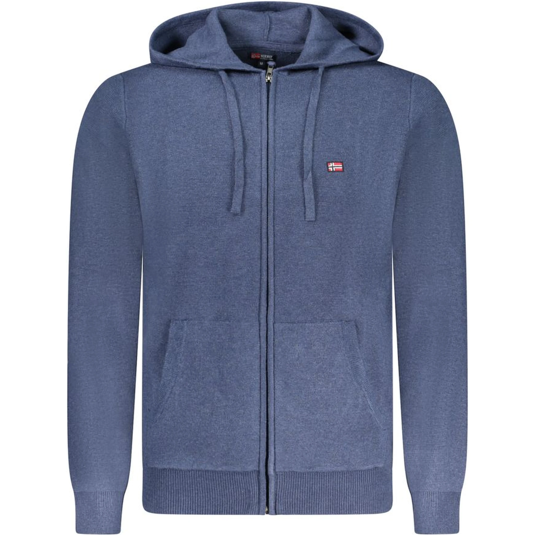 Blu Poliammide Male Cardigan