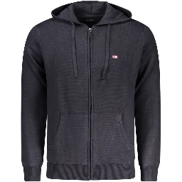 Blu Poliestere Men Cardigan