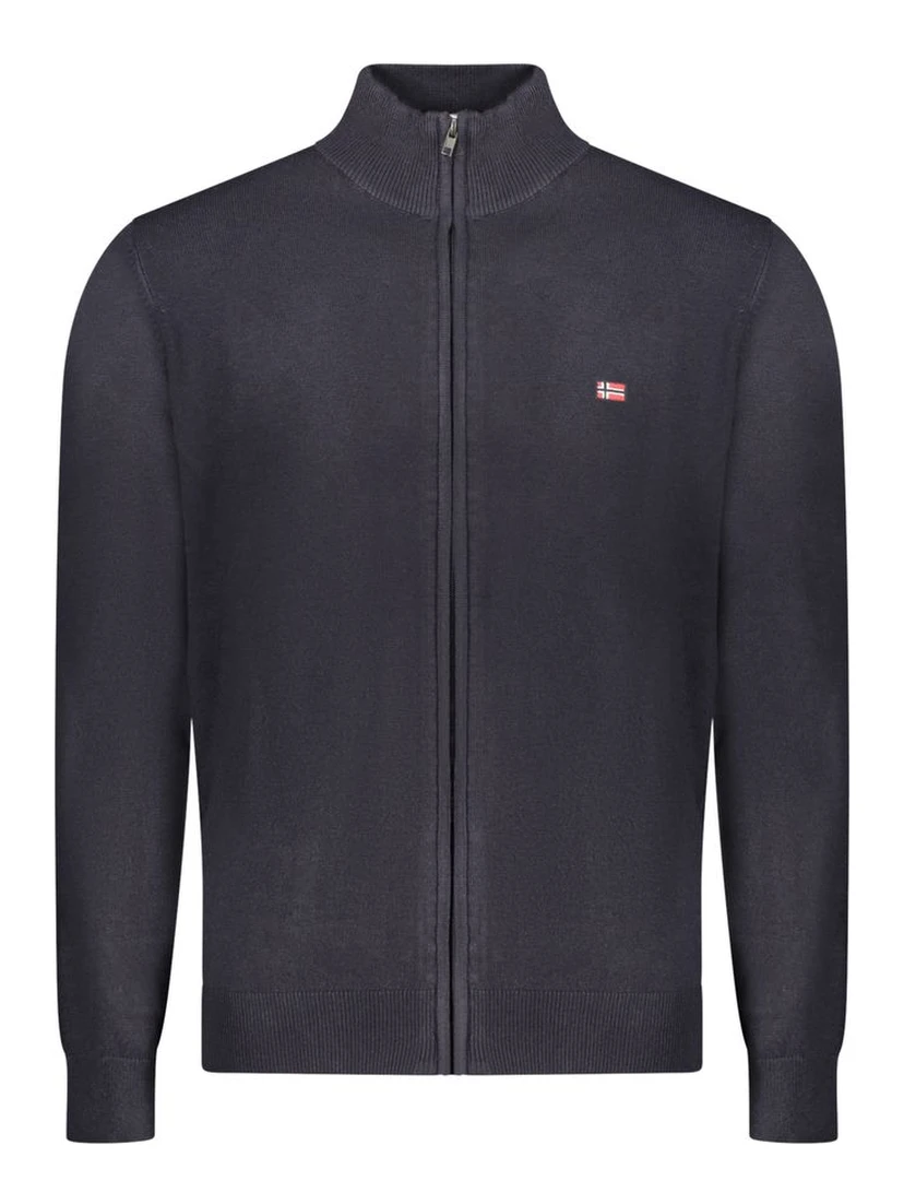 Blu Poliammide Men Cardigan
