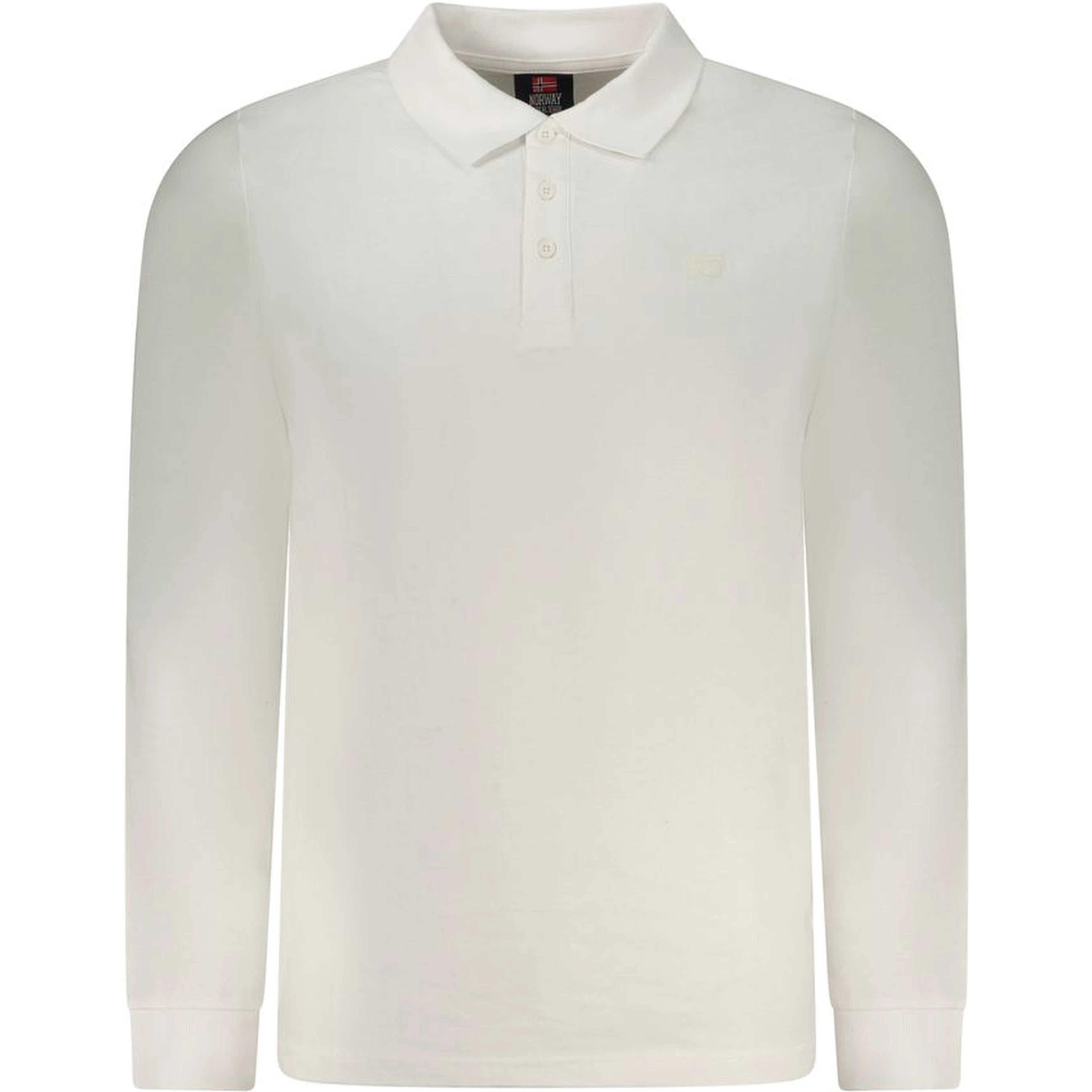 White Cotton Men Polo Shirt