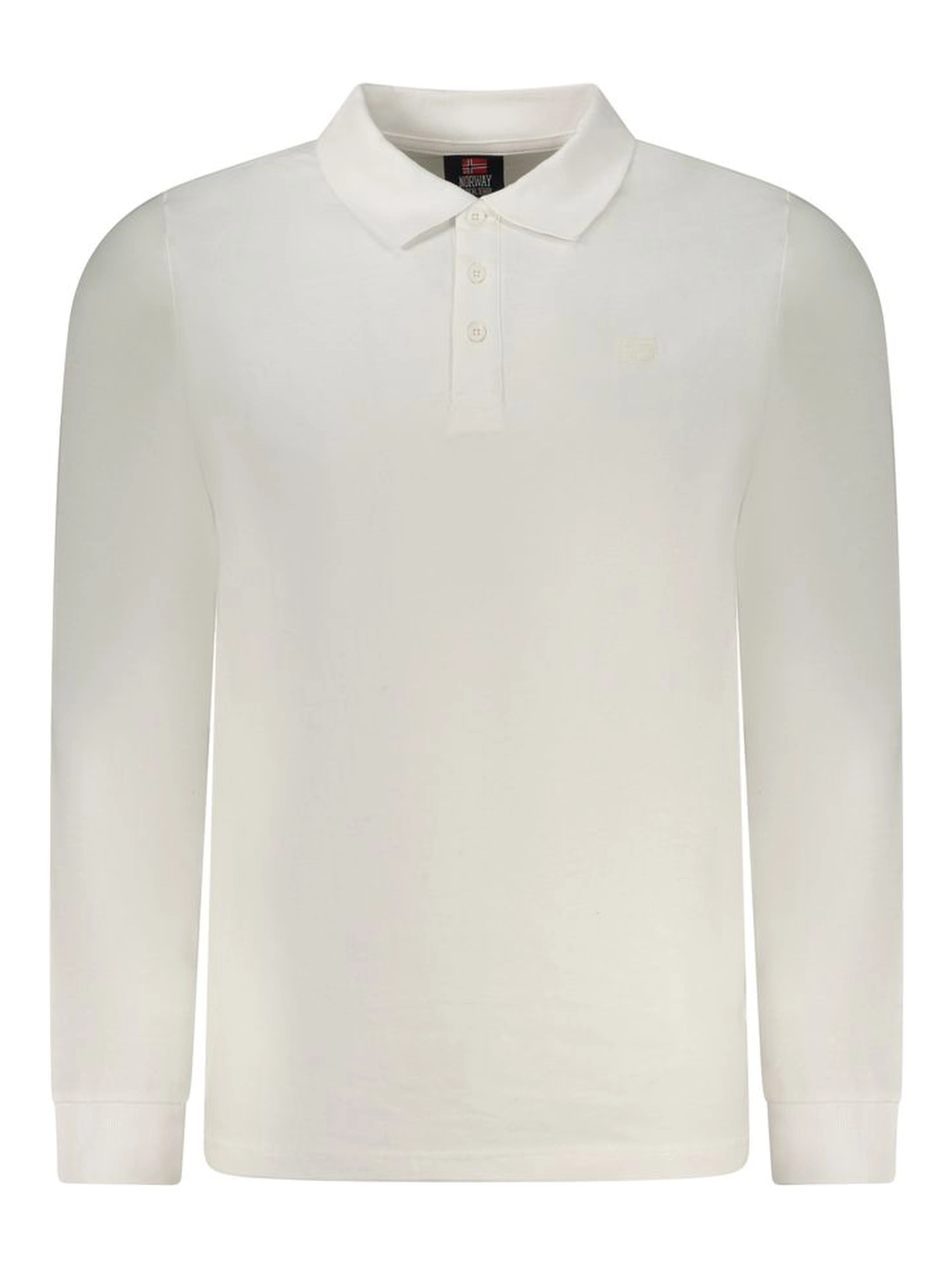 White Cotton Men Polo Shirt
