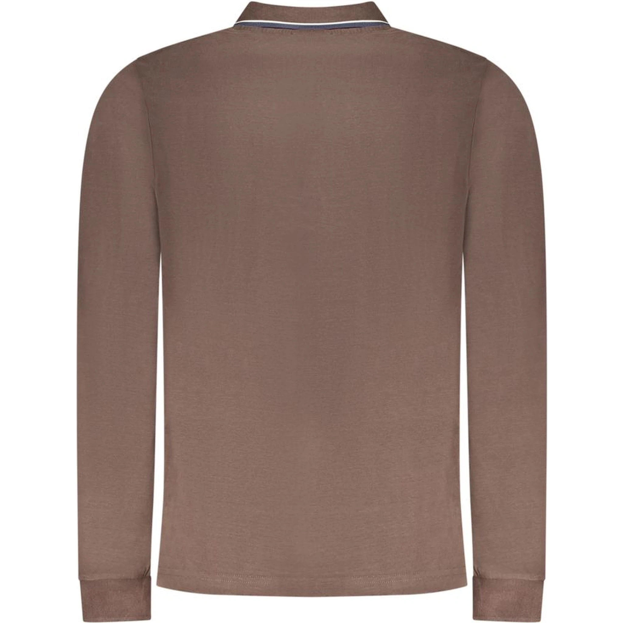 Marrone Cotton Men Polo-Shirt