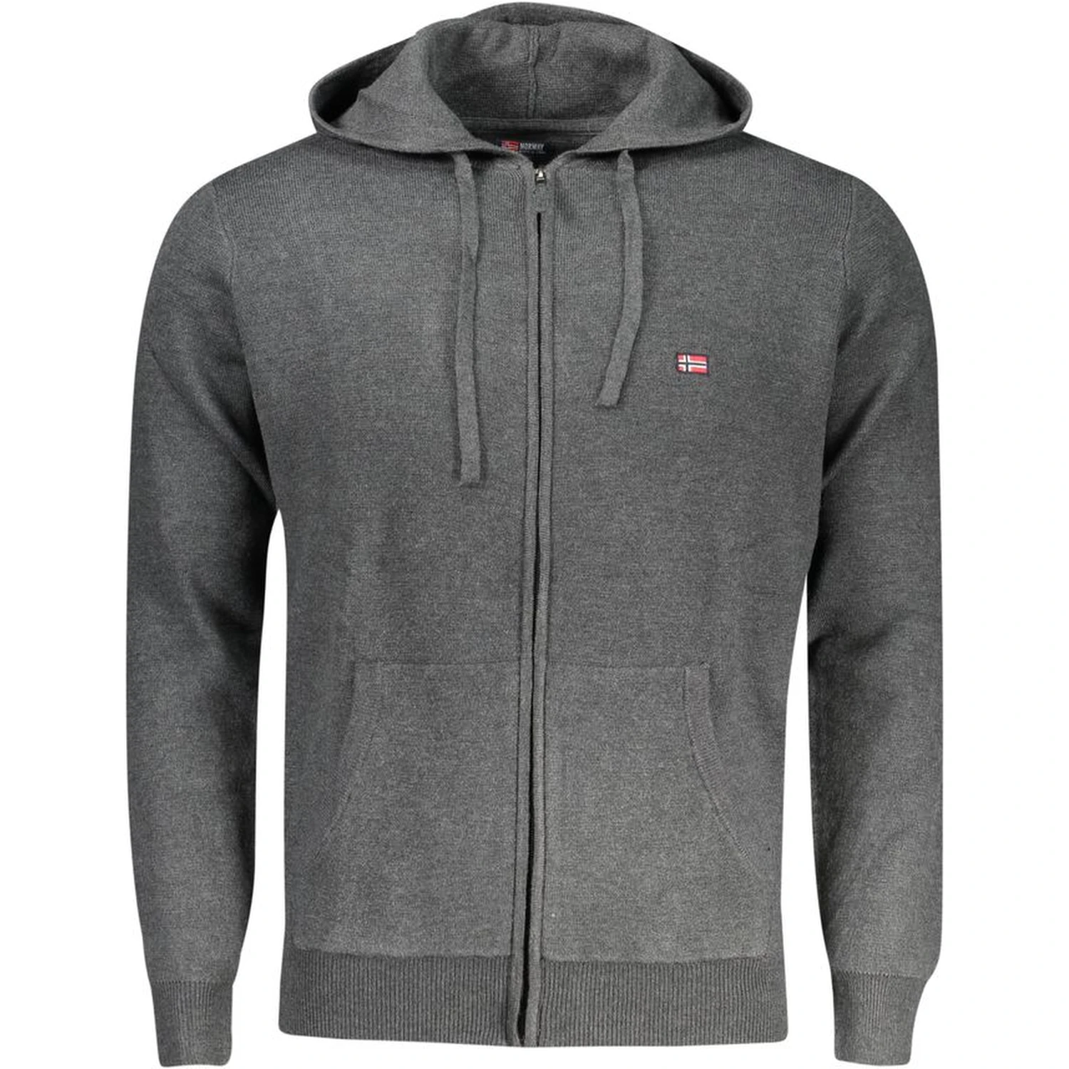 Grigio Poliammide Men's Cardigan