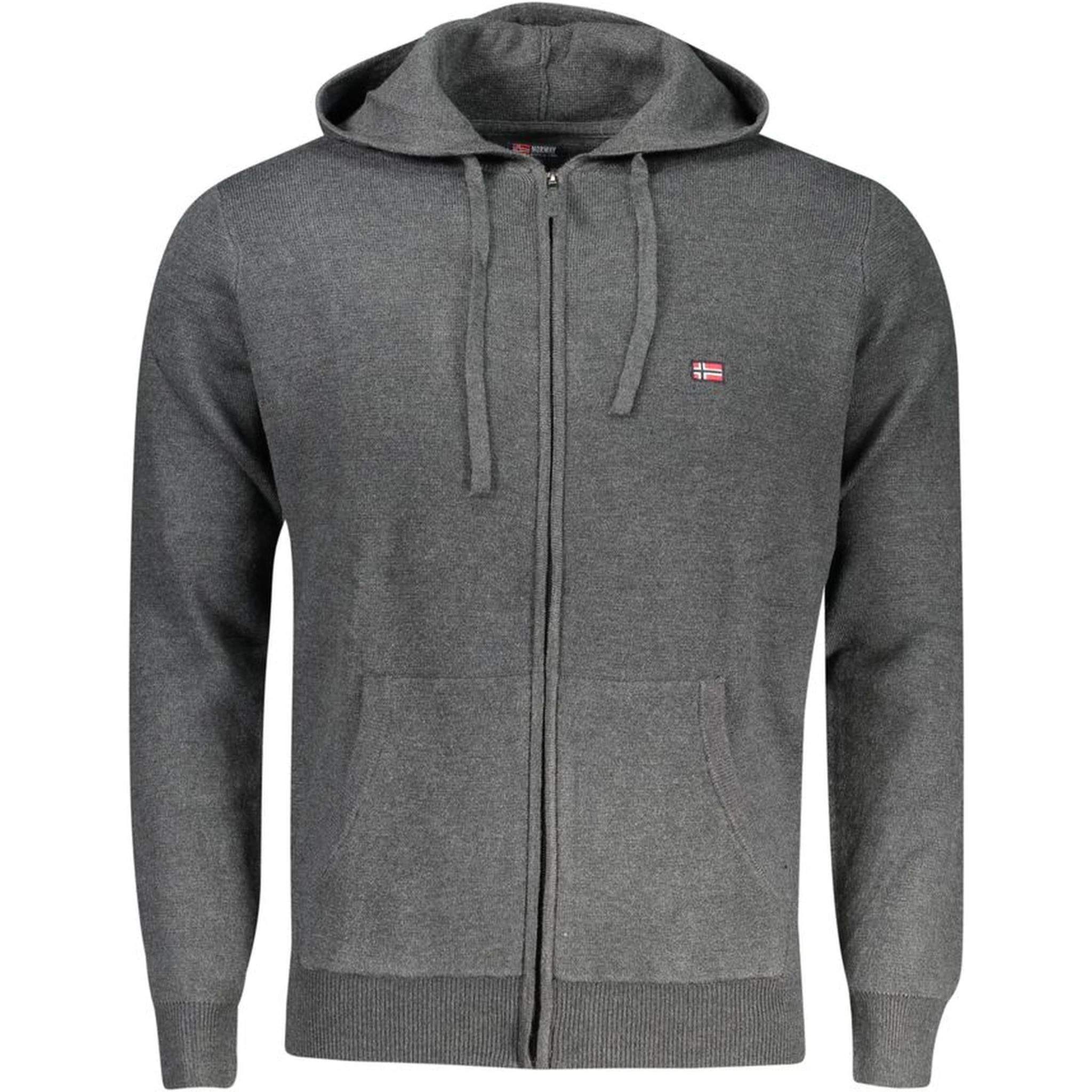 Grigio Poliammide Men's Cardigan
