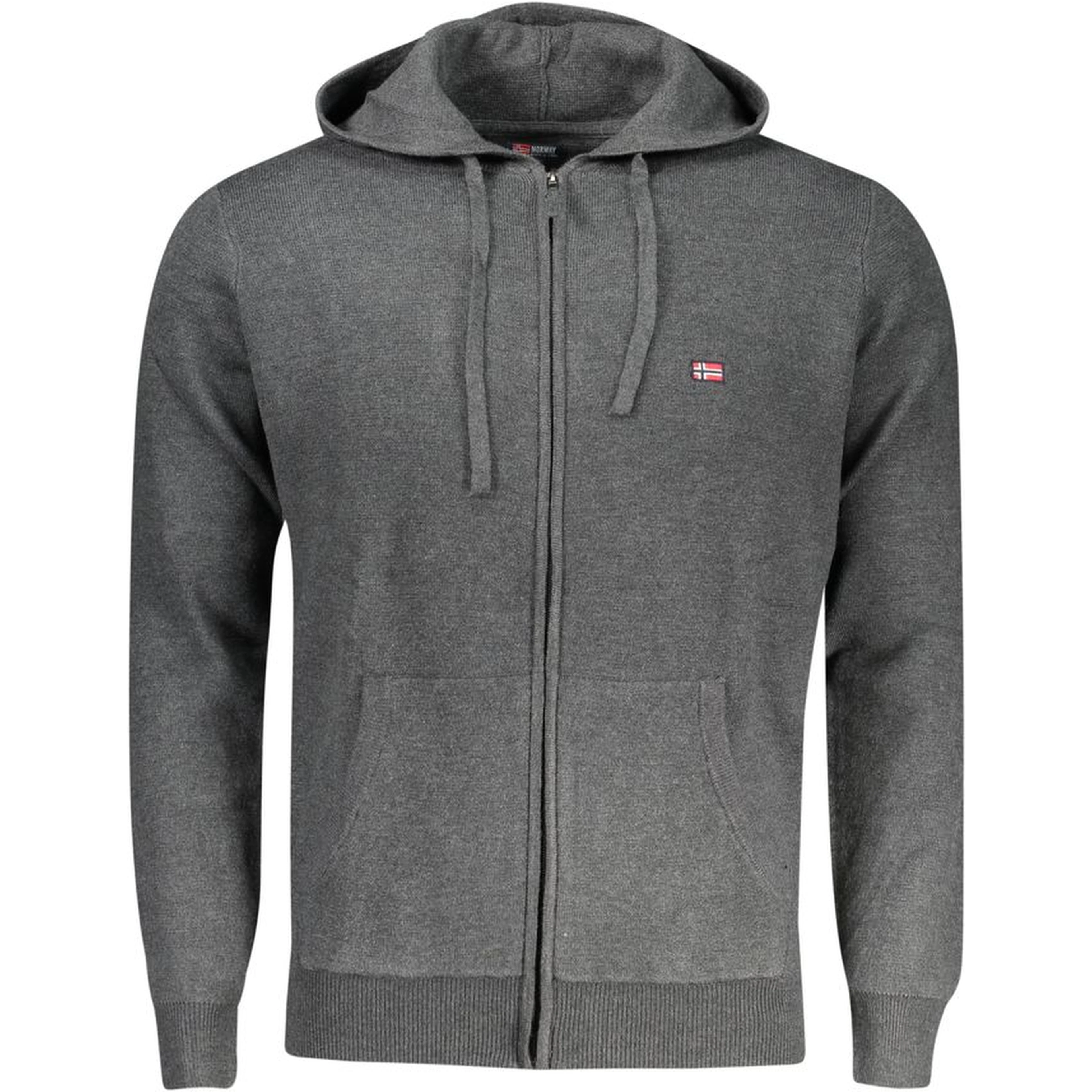 Grigio Poliammide Men's Cardigan