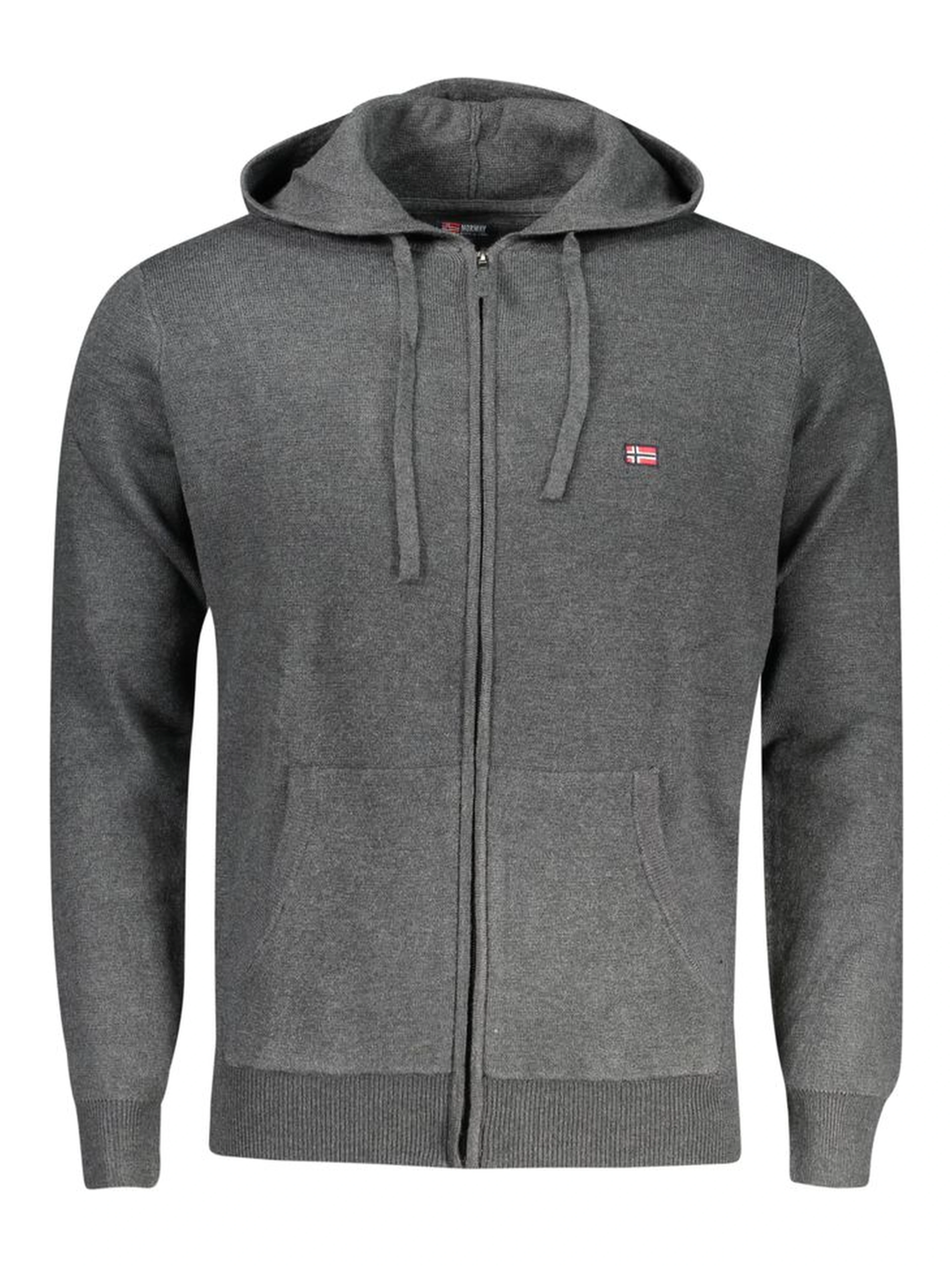 Grigio Poliammide Men's Cardigan