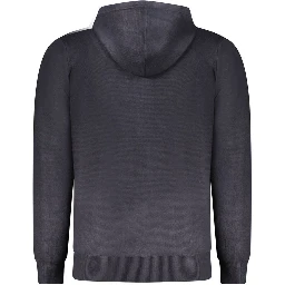 Blu Poliestere Men Cardigan