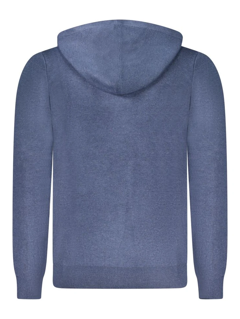 Blu Poliammide Male Cardigan