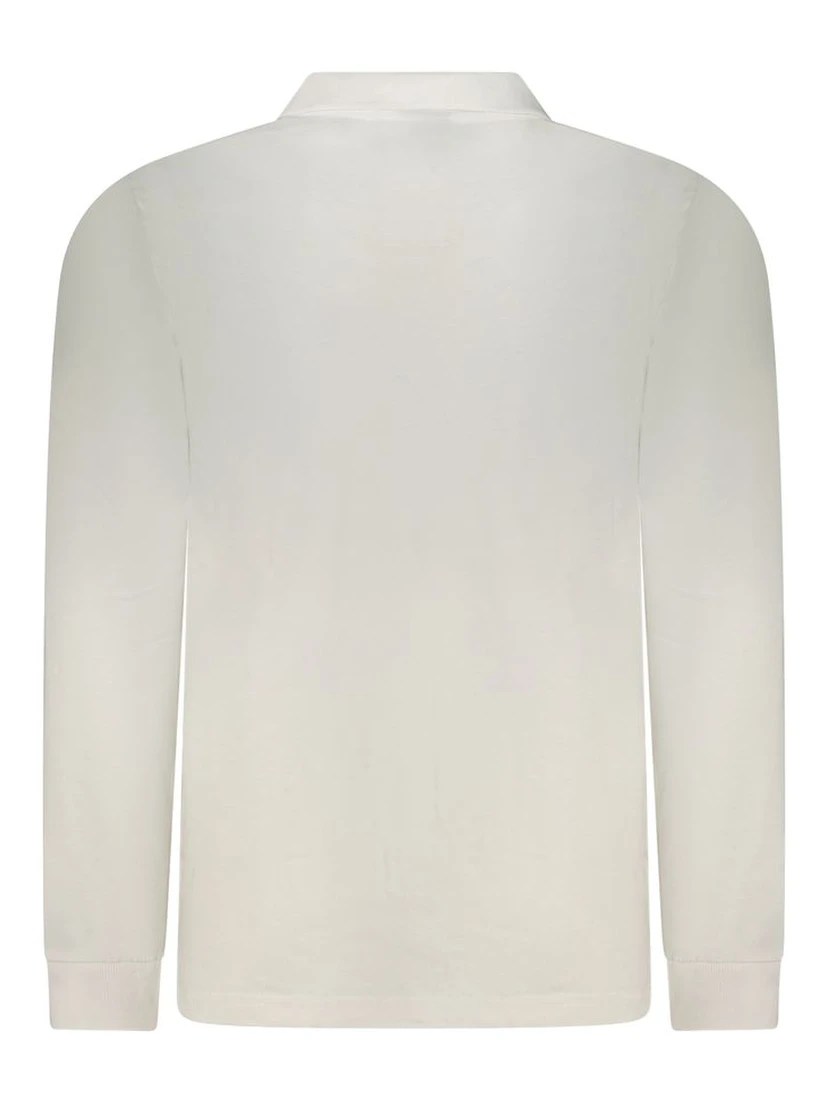 White Cotton Men Polo Shirt