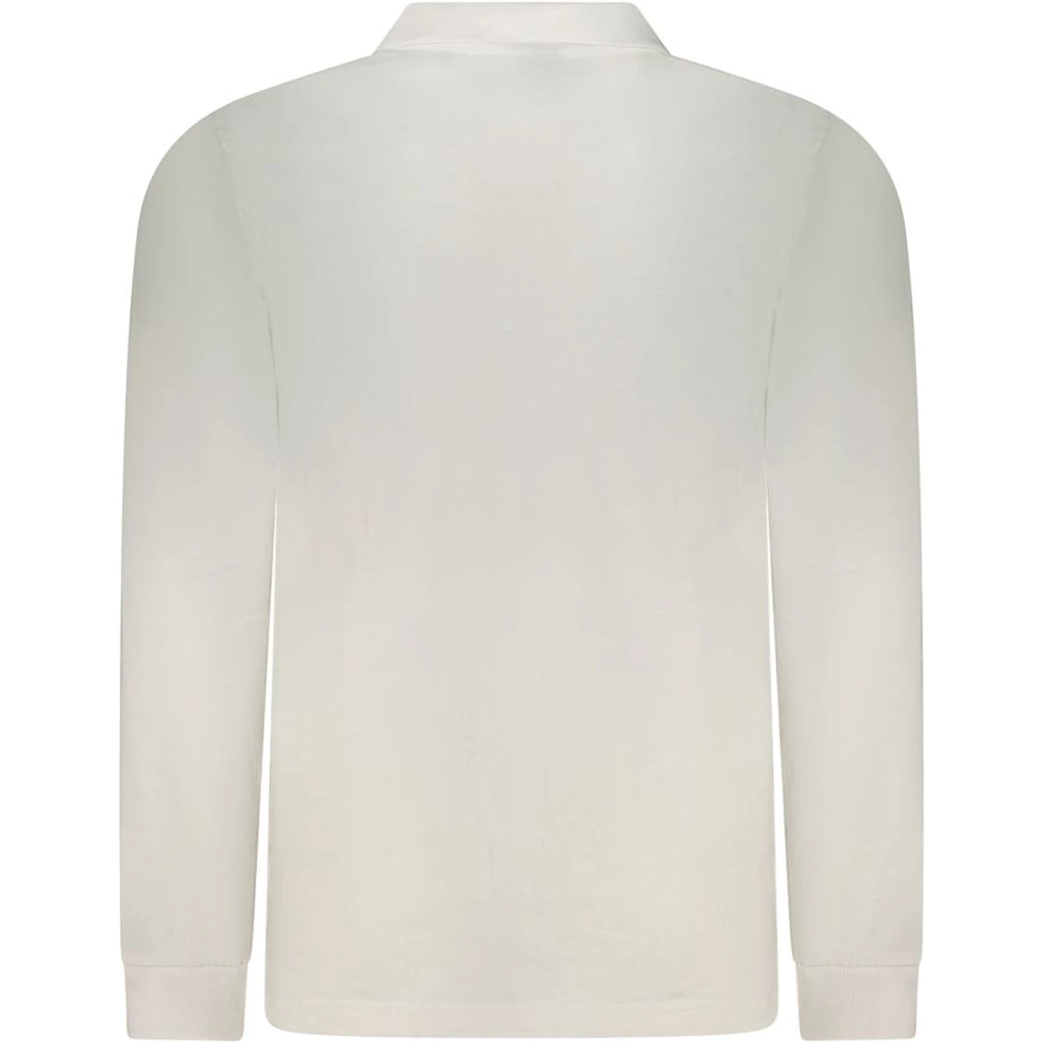 White Cotton Men Polo Shirt