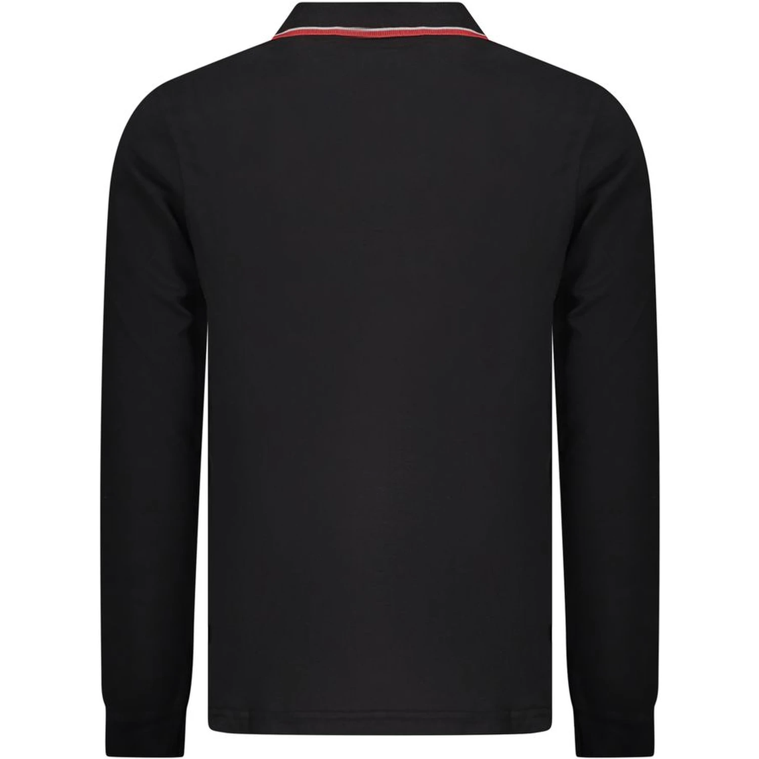 Black Cotton Men Polo Shirt