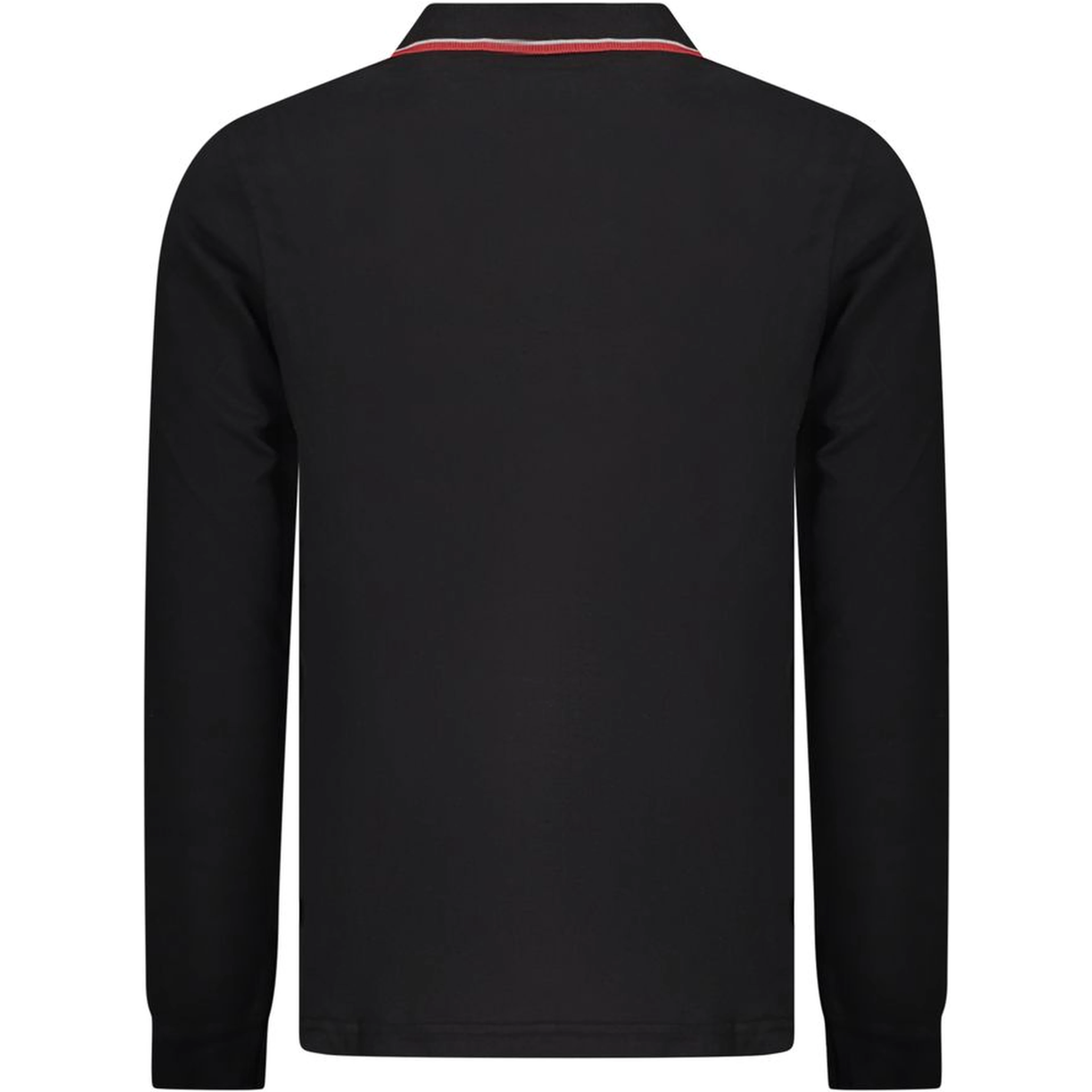 Black Cotton Men Polo Shirt