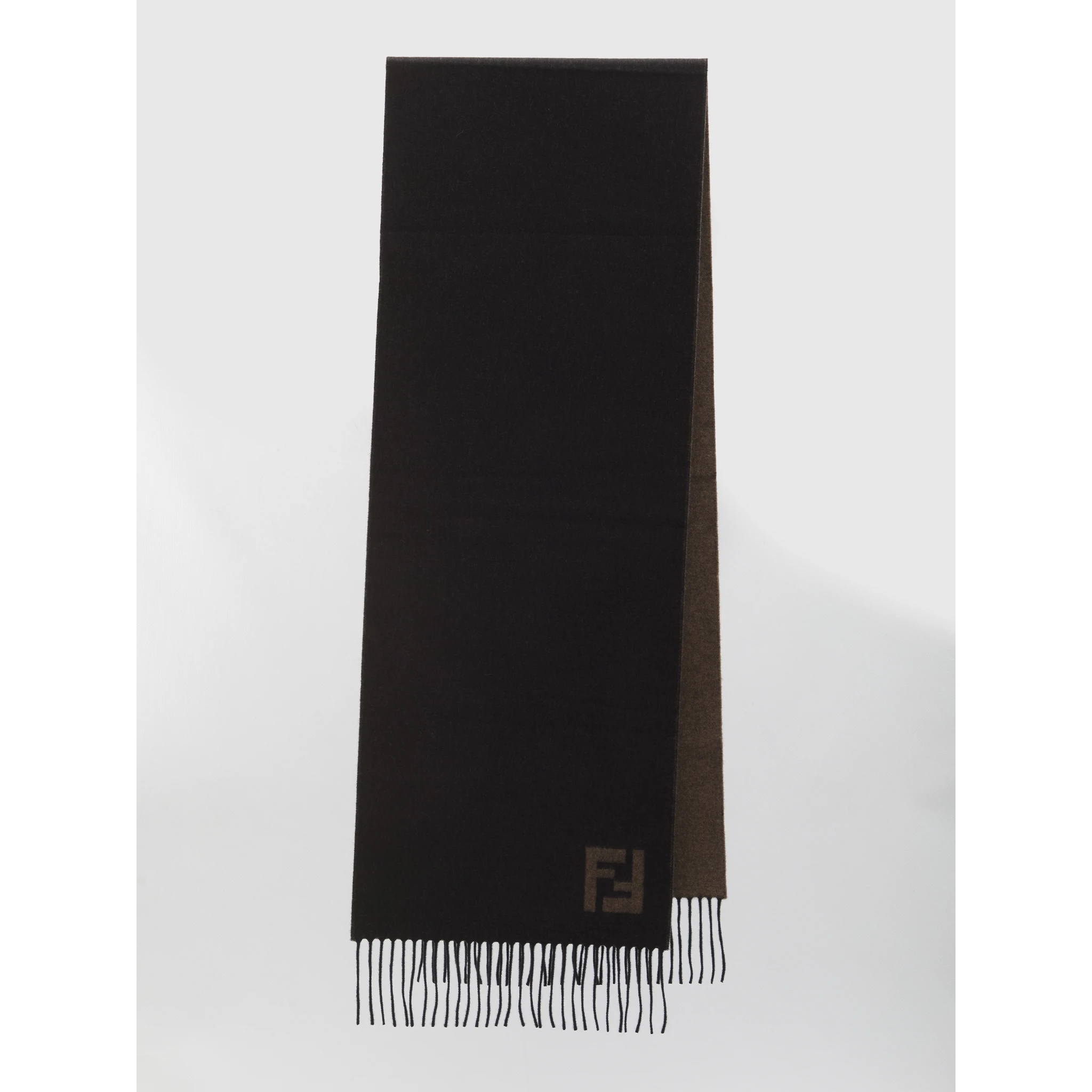 Scarf FF in wool and cashmere