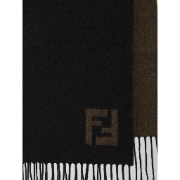 Scarf FF in wool and cashmere