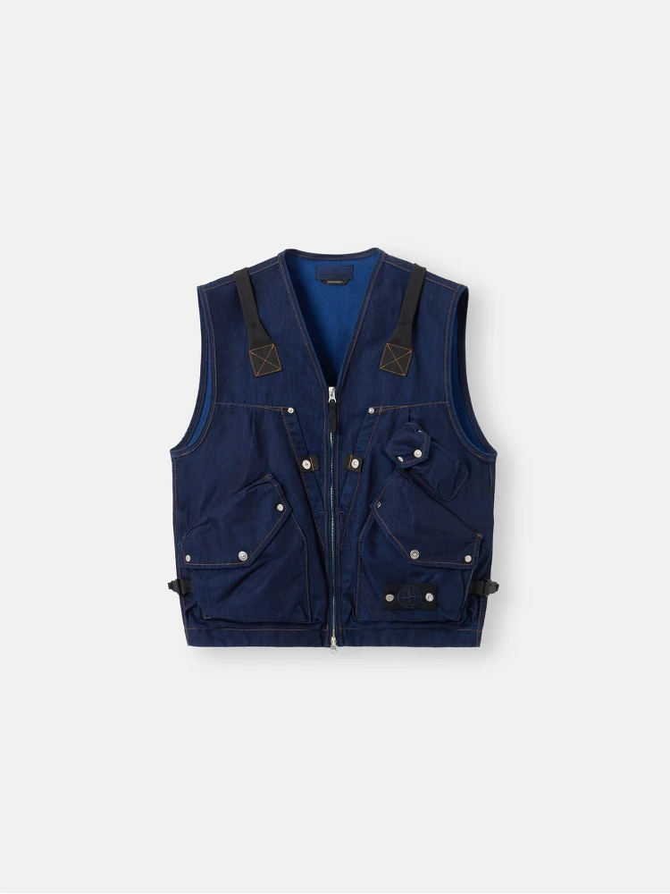 Utility sleeveless jacket