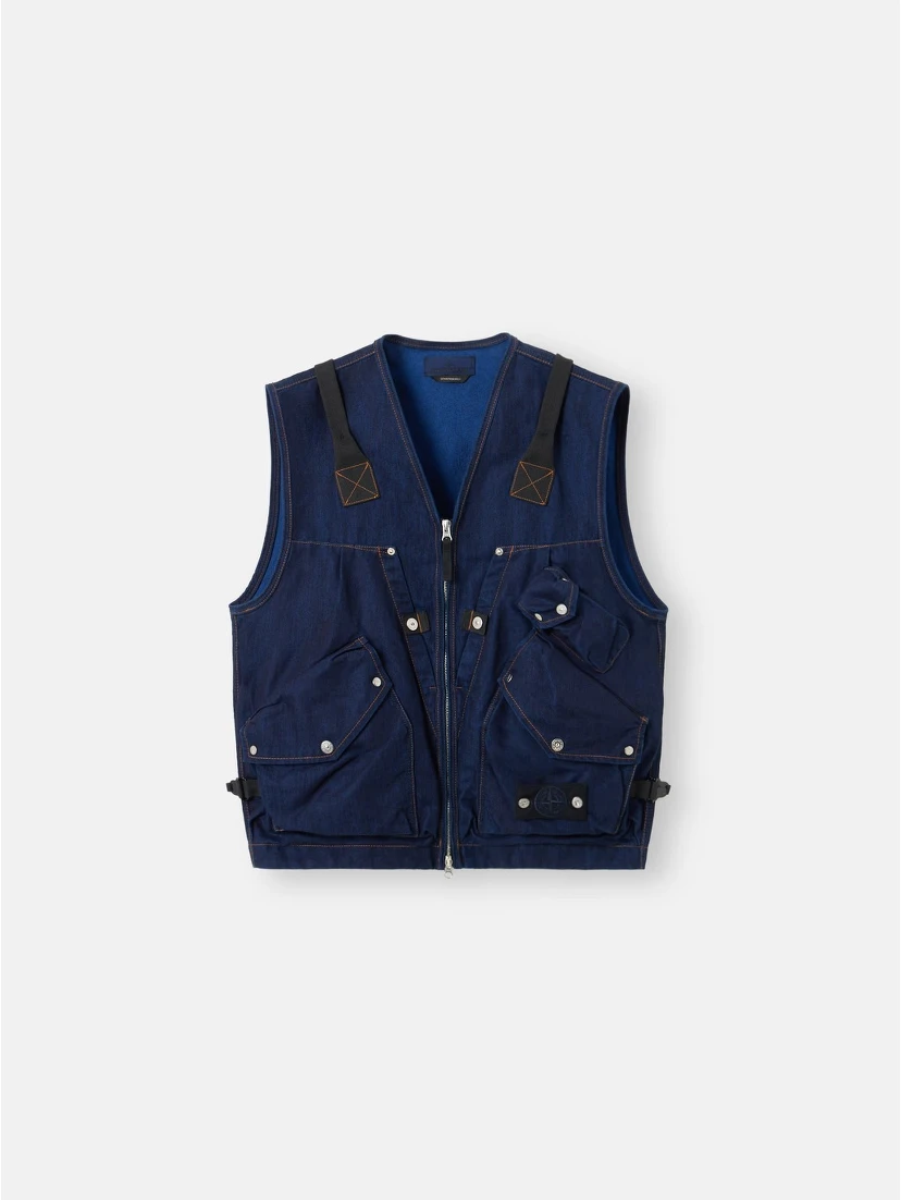 Utility sleeveless jacket