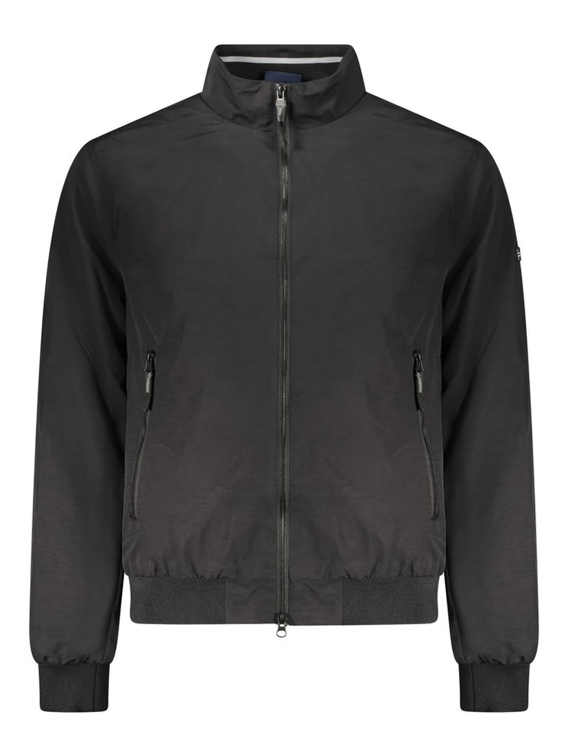 Black Cotton Men's Jacket
