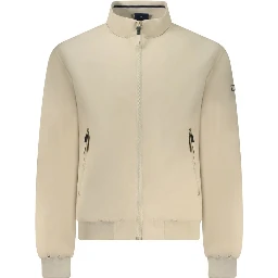 Beige Cotton Male Jacket