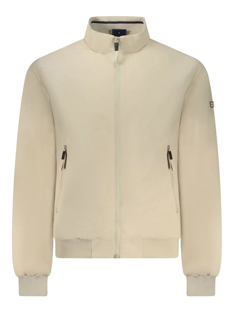 Beige Cotton Male Jacket