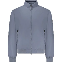 Blue Cotton Men's Jacket