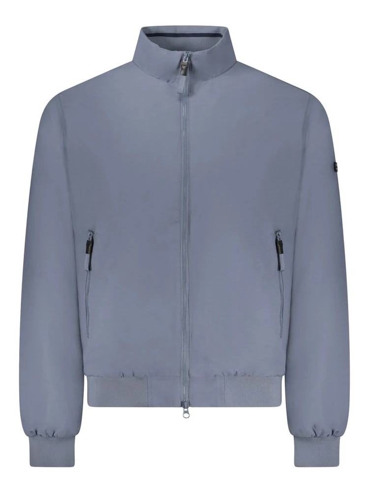 Blue Cotton Men's Jacket