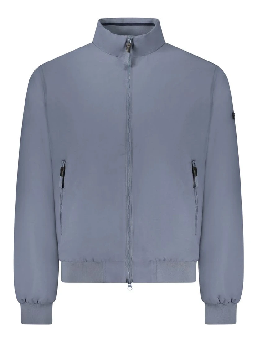 Blue Cotton Men's Jacket