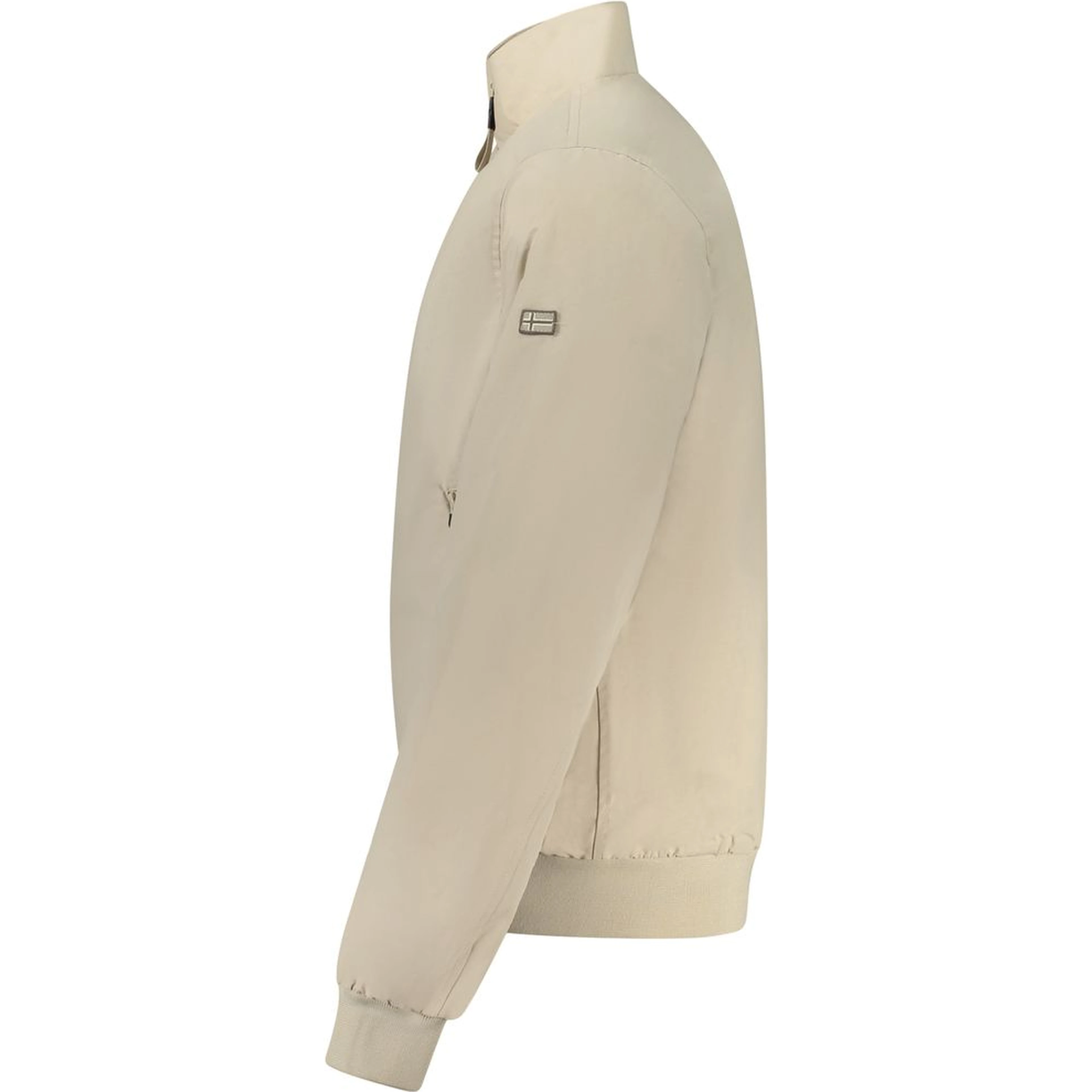 Beige Cotton Male Jacket