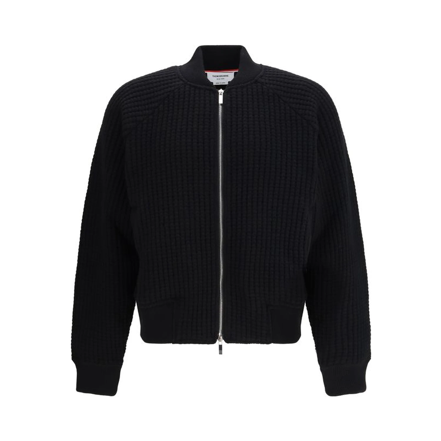 Black Wool Bomber