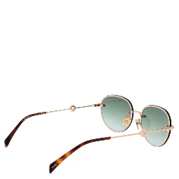 نظارات شمسية معدنية ذهبية