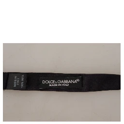 Black 100% Silk Adjustable Neck Papillon Tie