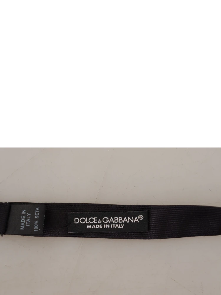 Black 100% Silk Adjustable Neck Papillon Tie alternative