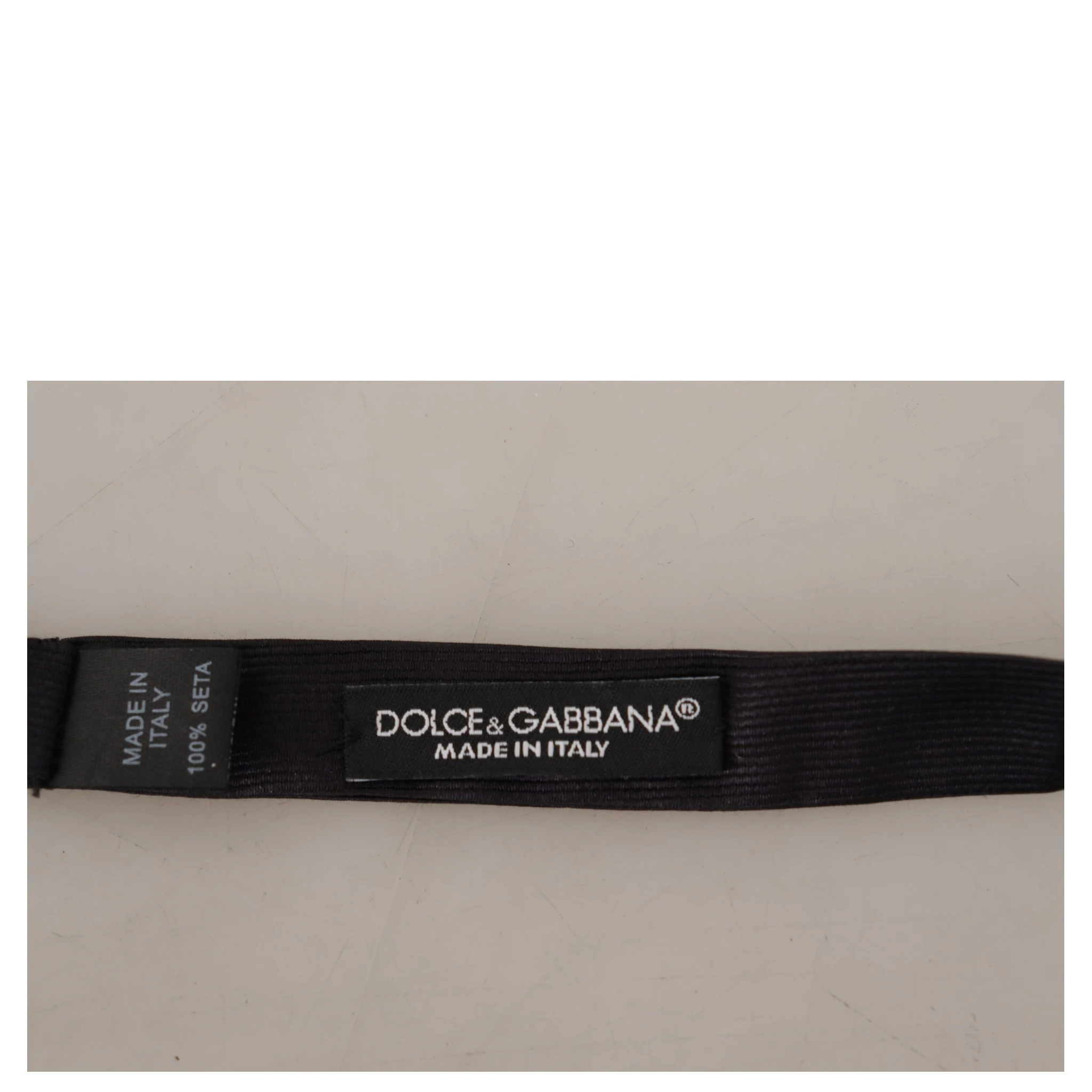 Black 100% Silk Adjustable Neck Papillon Tie